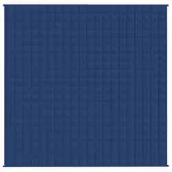 vidaXL Coperta Ponderata Blu 100x200 cm 9 kg Tessuto - Vista aggiuntiva 3