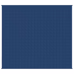 vidaXL Coperta Ponderata Blu 220x235 cm 15 kg Tessuto - Vista aggiuntiva 3