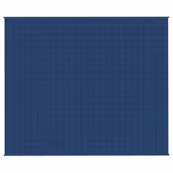 vidaXL Coperta Ponderata Blu 220x260 cm 11 kg Tessuto - Vista aggiuntiva 3