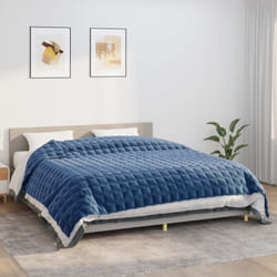 Vidaxl - Coperta Ponderata Blu 220x260 cm 15 kg Tessuto 80260