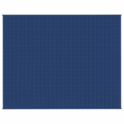 vidaXL Coperta Ponderata Blu 235x290 cm 11 kg Tessuto - Vista aggiuntiva 3