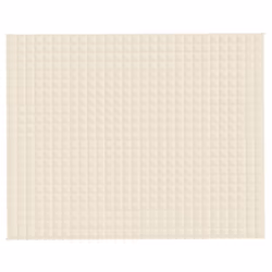 vidaXL Coperta Ponderata Crema Chiaro 235x290 cm 15 kg Tessuto - Vista aggiuntiva 3