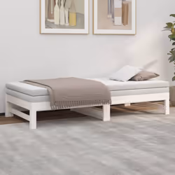 VidaXL 823410 divano Divano letto Bianco - Vista aggiuntiva 4