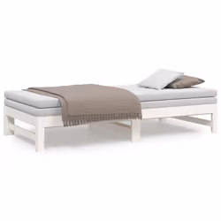 VidaXL 823415 divano Divano letto Bianco - Vista aggiuntiva 5