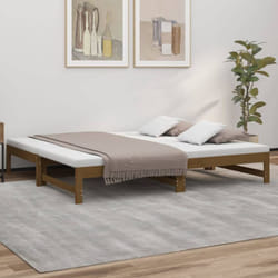 Vidaxl - Dormeuse Estraibile Miele 2x(90x190) cm Legno Massello di Pino