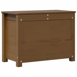 vidaXL Contenitore Portaoggetti Ambra 60x32x45,5cm Legno Massello Pino - Vista aggiuntiva 2