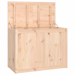 vidaXL Contenitore per Bucato 88,5x44x66 cm Legno Massello Pino - Vista aggiuntiva 2