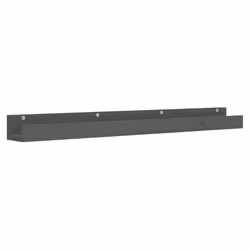 vidaXL Mensole da Parete 2 pz Grigio 110x12x9cm Legno Massello di Pino - Vista aggiuntiva 3