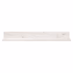 vidaXL Mensole da Parete 2 pz Bianco 80x11x9cm Legno Massello di Pino - Vista aggiuntiva 3