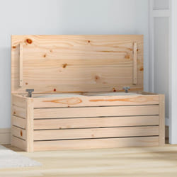Vidaxl - Contenitore Portaoggetti 89x36,5x33 cm Legno Massello Pino 7302