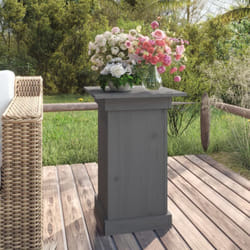 Portafiori grigio 40x40x60 cm in Legno Massello di Pino Vidaxl 58742