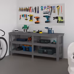 Questa panca da lavoro in legno rappresenta una pratica aggiunta al vostro ambiente. Legno massello di pino: Il legno massell ...