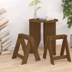 Questi sgabelli in legno dallo stile rustico sono un'ottima aggiunta all'arredamento della vostra stanza! Legno massello di p ...