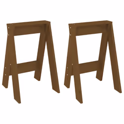 vidaXL Sgabelli 2 pz Ambra 40x40x60 cm in Legno Massello di Pino - Vista aggiuntiva 2