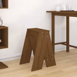 vidaXL Sgabelli 2 pz Ambra 40x40x60 cm in Legno Massello di Pino - Vista aggiuntiva 3