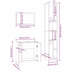 VidaXL 3152717 set di mobili da bagno - Vista aggiuntiva 6