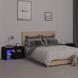 VidaXL 3152771 comodino Nero