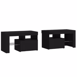 VidaXL 3152771 comodino Nero