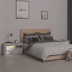 VidaXL 3152773 comodino Colore cemento - Vista aggiuntiva 4