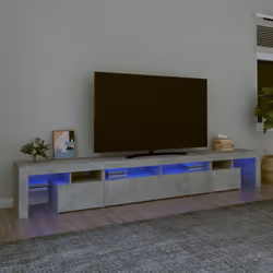 Caratterizzato da un design di tendenza e pratico, questo mobile porta TV con LED diventerà il punto focale di qualsiasi stan ...