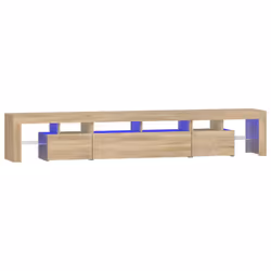 Mobile Porta TV con Luci LED Rovere Sonoma 230x36,5x40 cmcod mxl 124166 - Vista aggiuntiva 2
