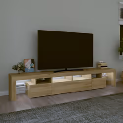 Mobile Porta TV con Luci LED Rovere Sonoma 230x36,5x40 cmcod mxl 124166 - Vista aggiuntiva 3