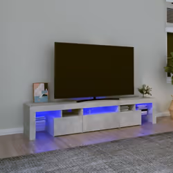 Caratterizzato da un design di tendenza e pratico, questo mobile porta TV con LED diventerà il punto focale di qualsiasi stan ...