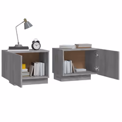 vidaXL Comodino Grigio Sonoma 100x35x40 cm in Legno Multistrato - Vista aggiuntiva 3