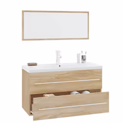 vidaXL Set Mobili da Bagno 3 pz Rovere Sonoma - Vista aggiuntiva 3