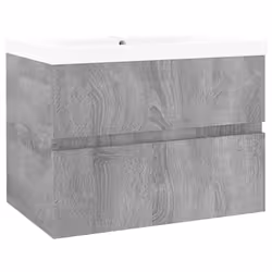 Mobile Bagno e Lavabo Integrato Grigio Sonoma Legno Multistratocod mxl 101116 - Vista aggiuntiva 2