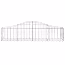 Cesto Gabbione ad Arco 200x30x40/60 cm Ferro Zincatocod mxl 79106 - Vista aggiuntiva 3