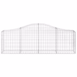 Cesto Gabbione ad Arco 200x30x60/80 cm Ferro Zincatocod mxl 97312 - Vista aggiuntiva 3