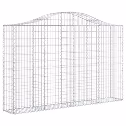 Cesto Gabbione ad Arco 200x30x120/140 cm Ferro Zincatocod mxl 126941 - Vista aggiuntiva 2