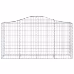 Cesto Gabbione ad Arco 200x50x100/120 cm Ferro Zincatocod mxl 97056 - Vista aggiuntiva 3