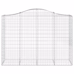 Cesto Gabbione ad Arco 200x50x140/160 cm Ferro Zincatocod mxl 97362 - Vista aggiuntiva 3