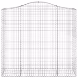 Cesto Gabbione ad Arco 200x50x180/200 cm Ferro Zincatocod mxl 128141 - Vista aggiuntiva 3