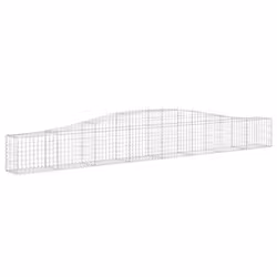 vidaXL Cesto Gabbione ad Arco 400x30x40/60 cm Ferro Zincato - Vista aggiuntiva 2