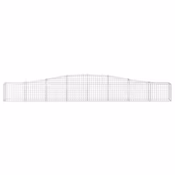 vidaXL Cesto Gabbione ad Arco 400x30x40/60 cm Ferro Zincato - Vista aggiuntiva 3