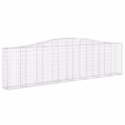 vidaXL Cesto Gabbione ad Arco 400x30x100/120 cm Ferro Zincato - Vista aggiuntiva 2