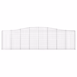 vidaXL Cesto Gabbione ad Arco 400x30x100/120 cm Ferro Zincato - Vista aggiuntiva 3
