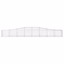 vidaXL Cesto Gabbione ad Arco 400x50x40/60 cm Ferro Zincato - Vista aggiuntiva 3