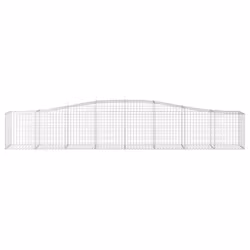 vidaXL Cesto Gabbione ad Arco 400x50x60/80 cm Ferro Zincato - Vista aggiuntiva 3