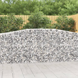 vidaXL Cesto Gabbione ad Arco 400x50x100/120 cm Ferro Zincato