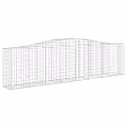 vidaXL Cesto Gabbione ad Arco 400x50x100/120 cm Ferro Zincato - Vista aggiuntiva 2