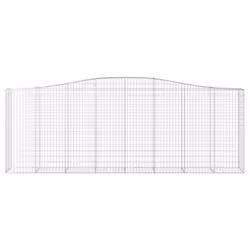 vidaXL Cesto Gabbione ad Arco 400x50x140/160 cm Ferro Zincato - Vista aggiuntiva 3