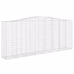 vidaXL Cesto Gabbione ad Arco 400x50x160/180 cm Ferro Zincato - Vista aggiuntiva 2