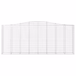 vidaXL Cesto Gabbione ad Arco 400x50x160/180 cm Ferro Zincato - Vista aggiuntiva 3