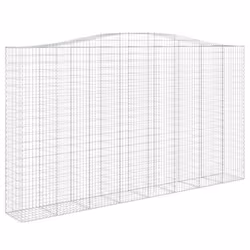 vidaXL Cesto Gabbione ad Arco 400x50x220/240 cm Ferro Zincato - Vista aggiuntiva 2