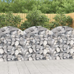 Vidaxl - Cesto Gabbione ad Arco 100x50x100/120 cm Ferro Zincato