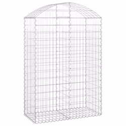 Cesto Gabbione ad Arco 100x50x140/160 cm Ferro Zincatocod mxl 127132 - Vista aggiuntiva 2